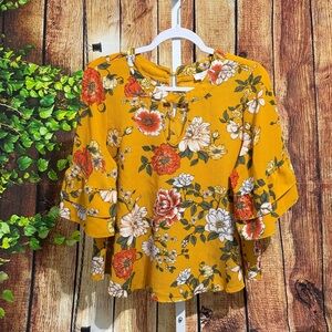 Urban Romantics Ruffle Sleeve Blouse Size L